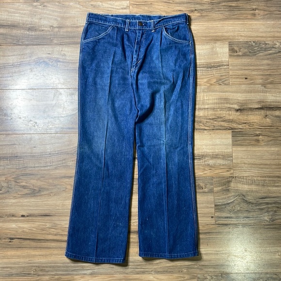 Vintage 1980’s Washington Dee Cee Men’s Western Denim Blue Jean Pants 37 x 30 - Picture 2 of 10